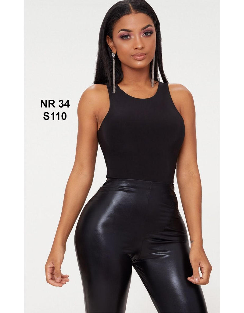 Shape Black Slinky Bodysuit