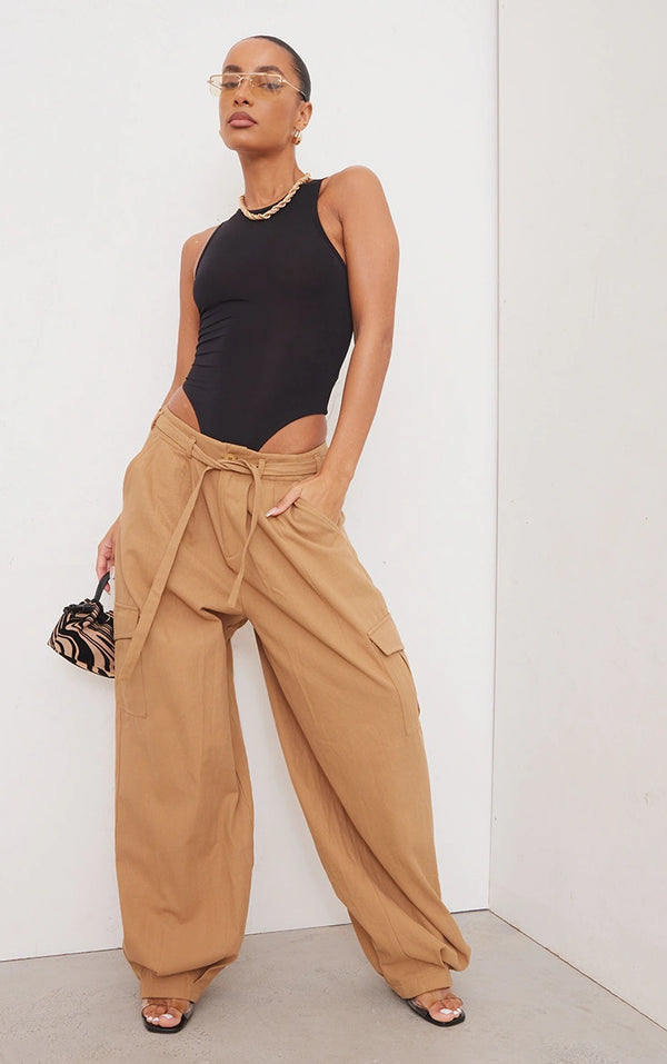 Basic Black Slinky Racer Bodysuit
