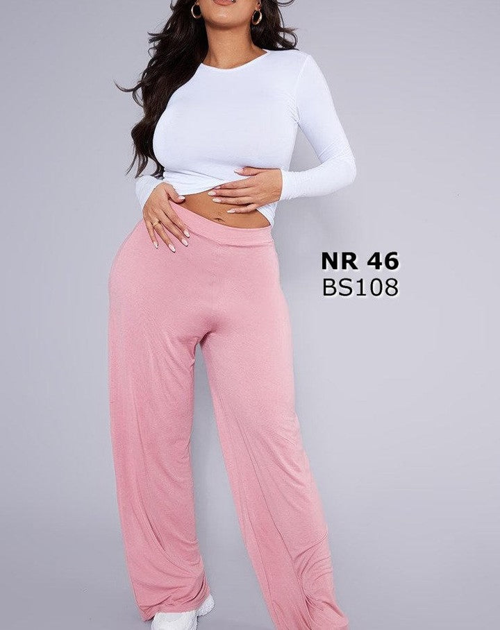 Shape Jersey Rose Wide Leg Pants