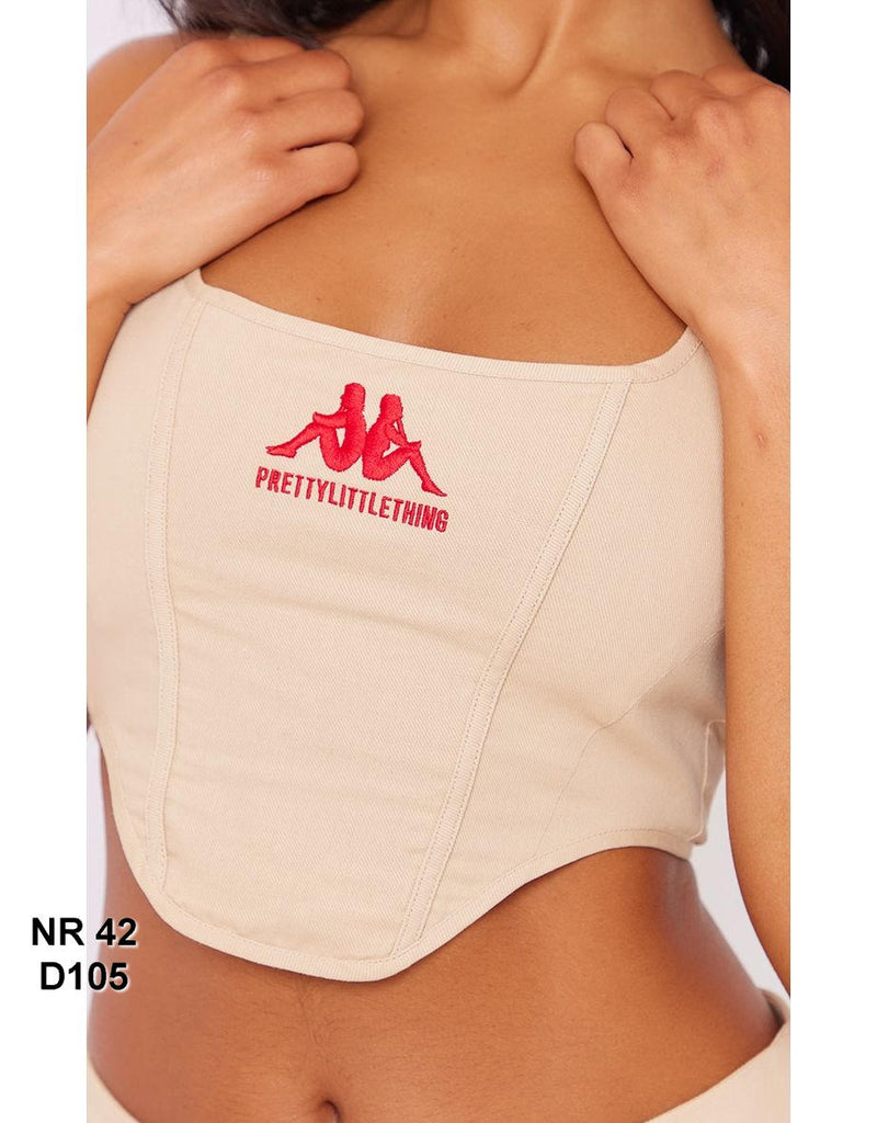 Kappa Stone Embroidered Logo Corset