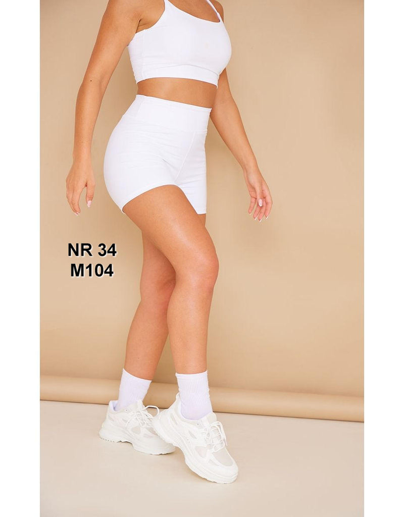 White Sculpt Luxe Booty Shorts
