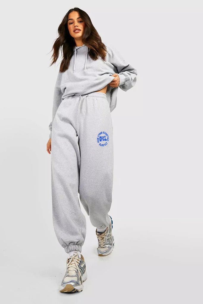 Bubble Slogan Hooded Tracksuit