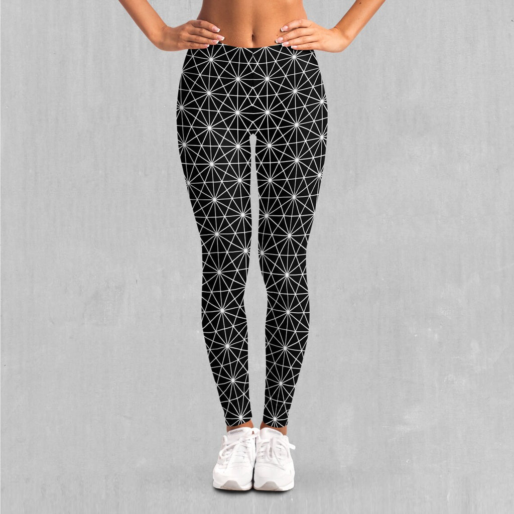 Star Net Sacred Geometry EDM Rave Festival Leggings